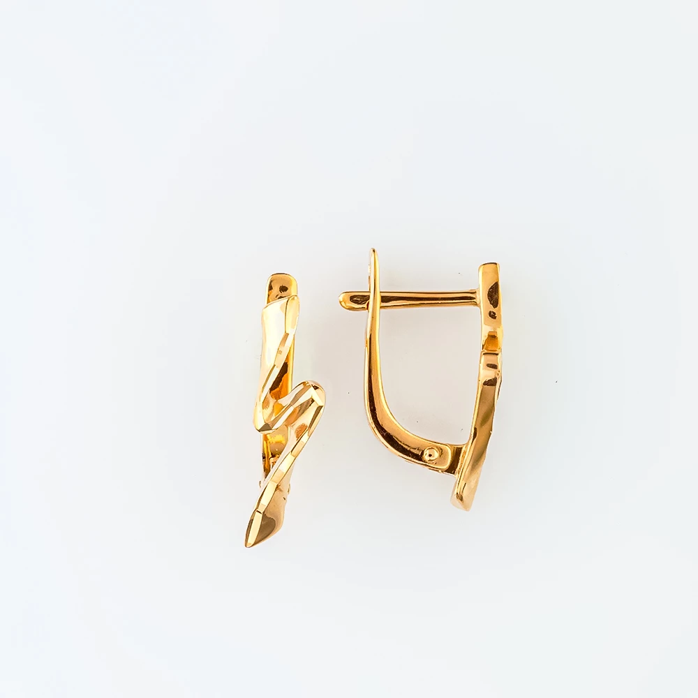Серьги из красного золота 585 пробы