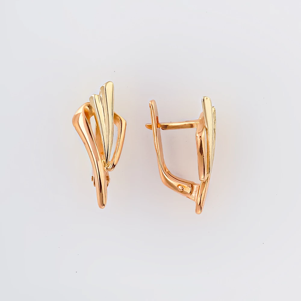 Серьги из красного золота 585 пробы