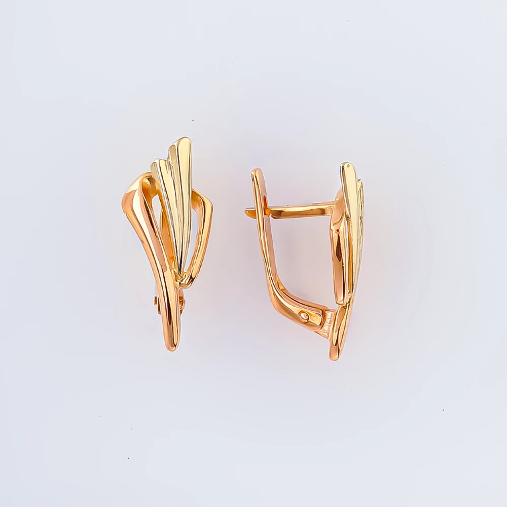 Серьги из красного золота 585 пробы