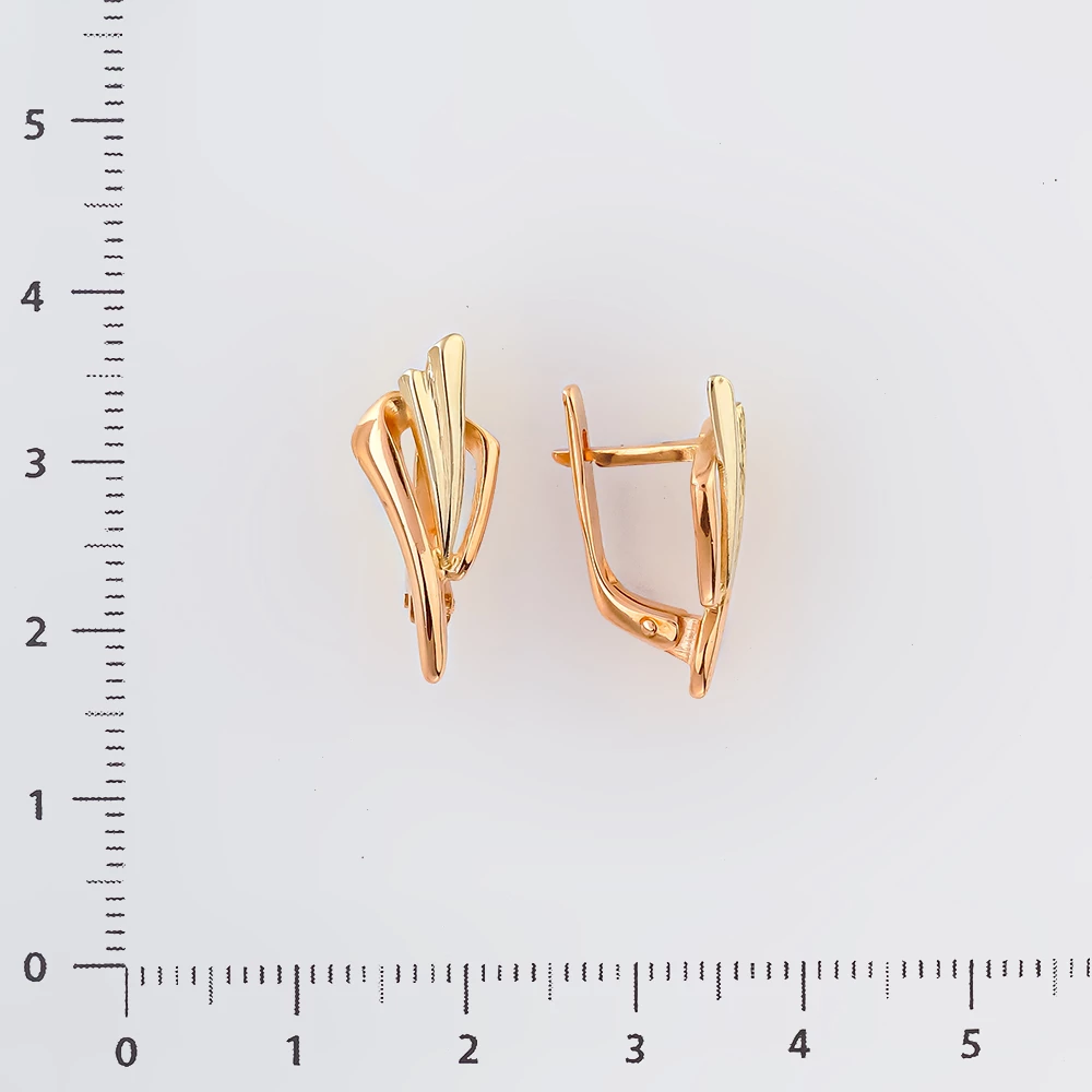 Серьги из красного золота 585 пробы