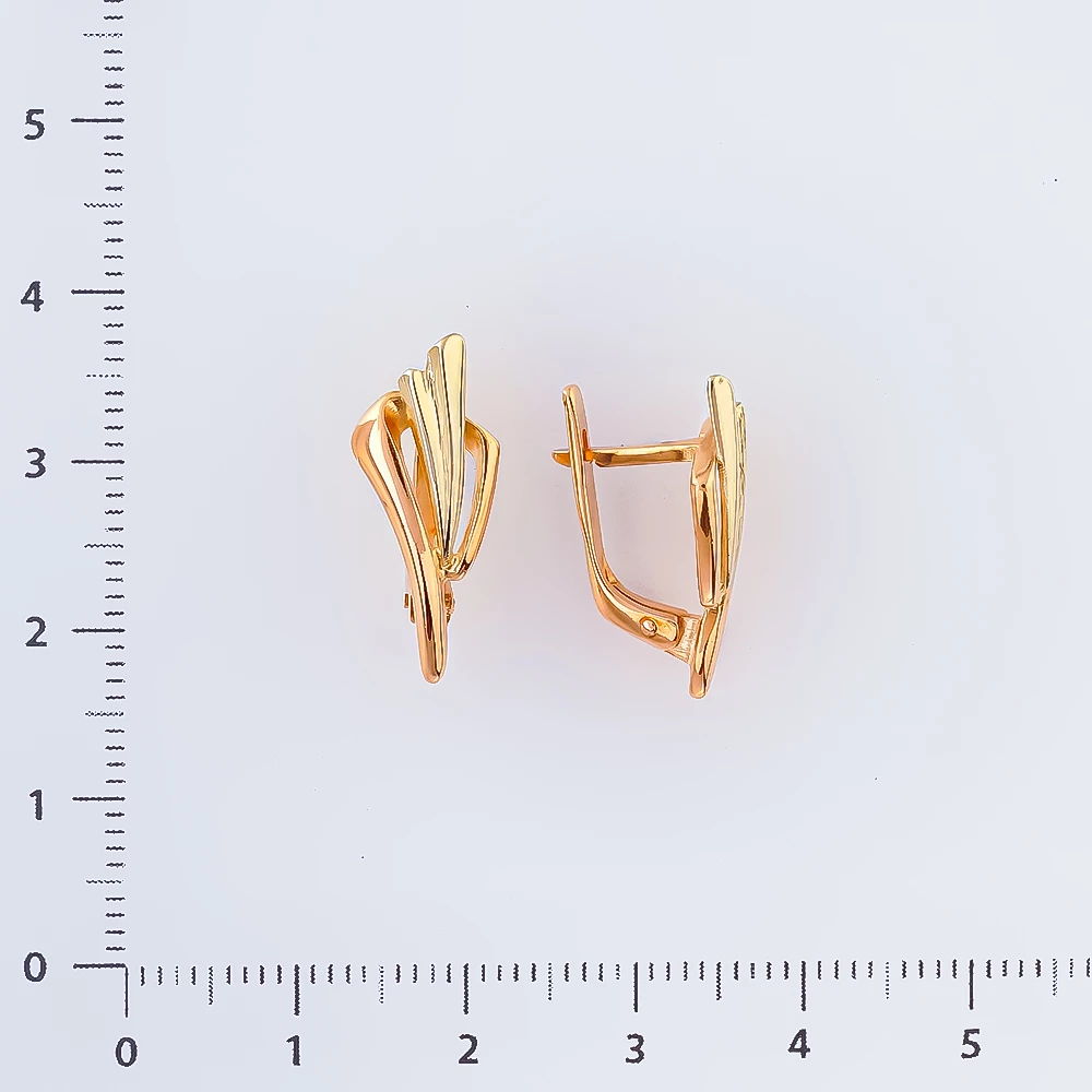 Серьги из красного золота 585 пробы