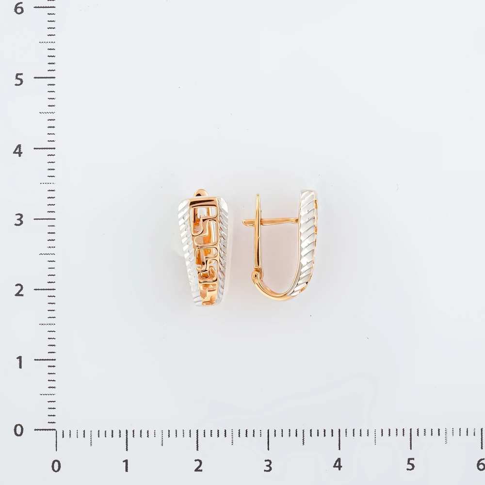 Серьги из красного золота 585 пробы