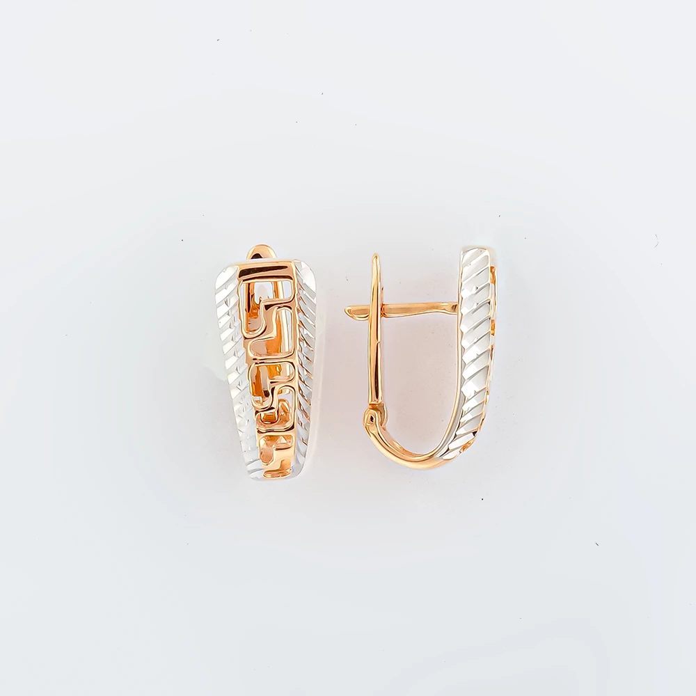 Серьги из красного золота 585 пробы