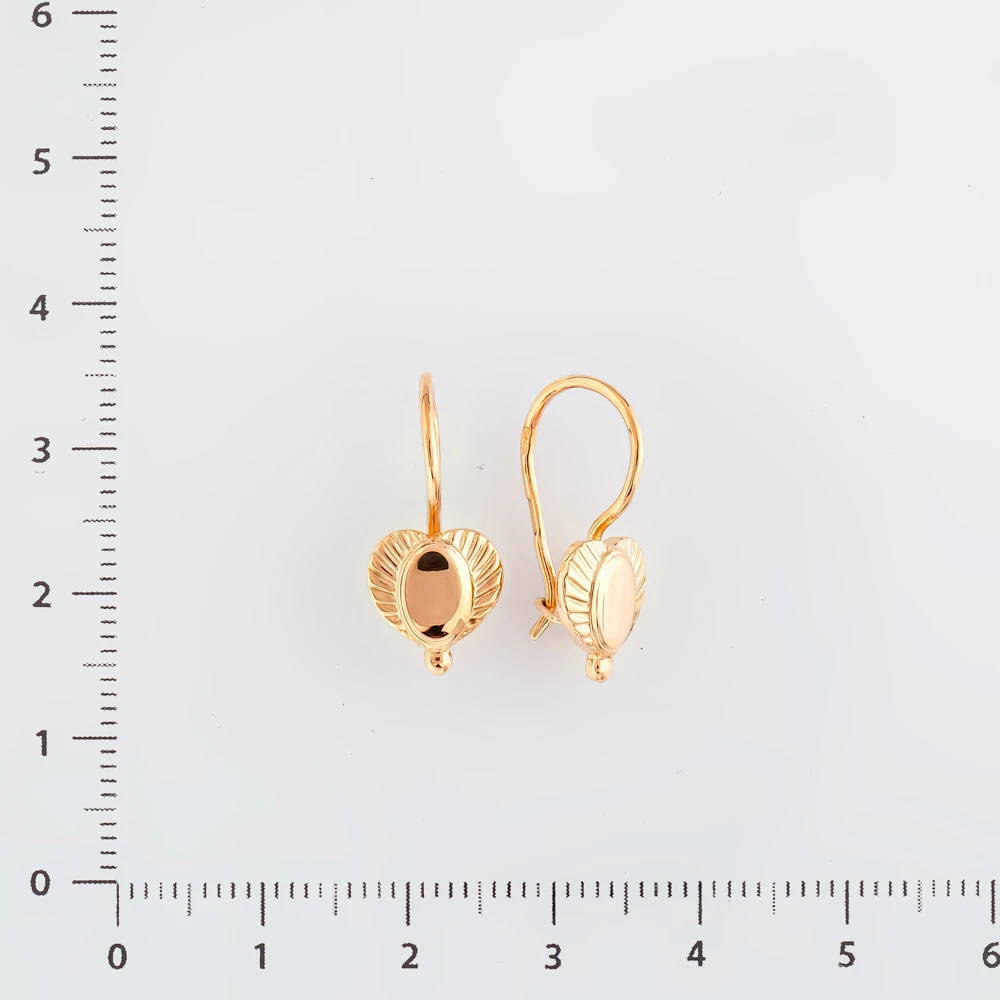 Серьги из красного золота 583 пробы