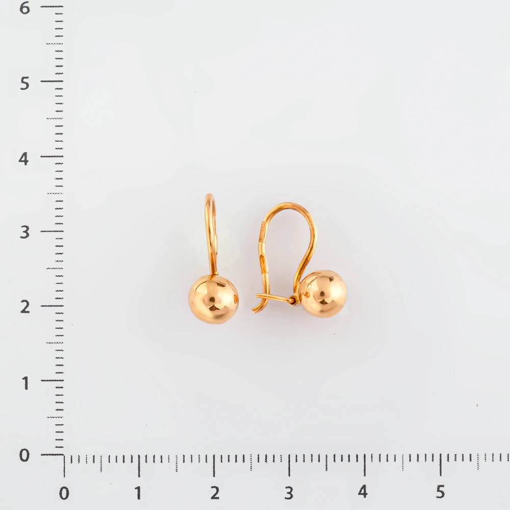 Серьги из красного золота 583 пробы