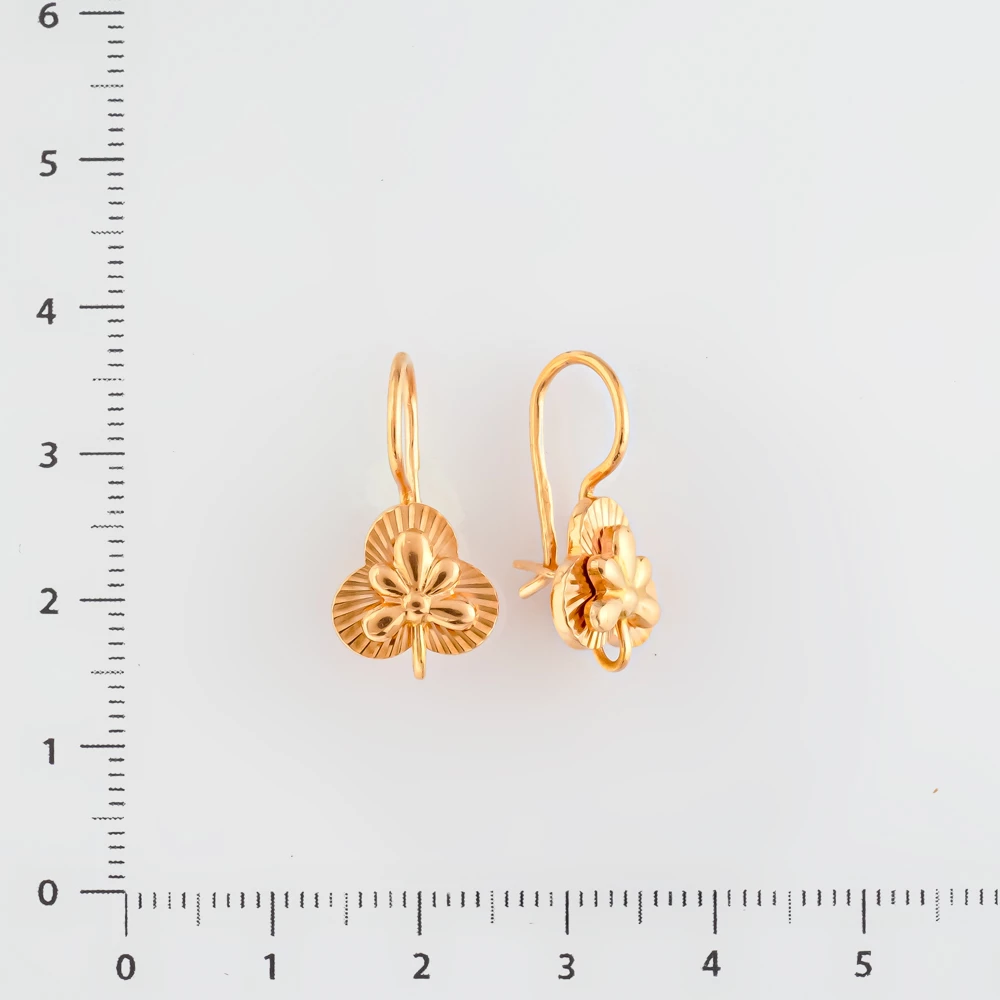 Серьги из красного золота 583 пробы