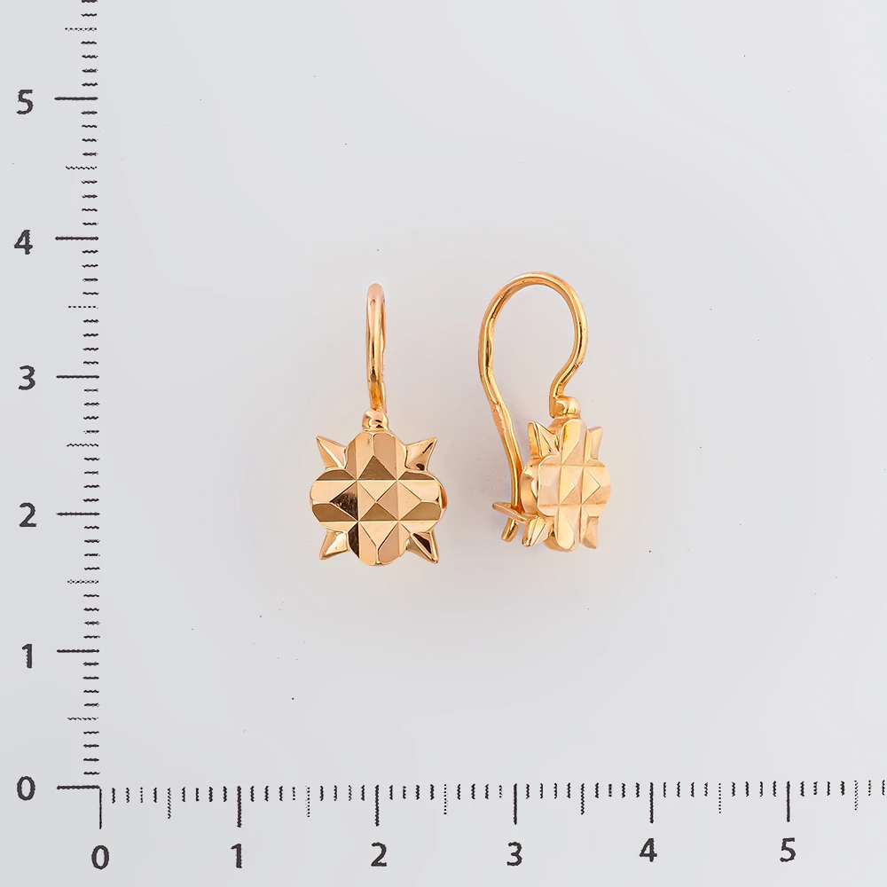 Серьги из красного золота 583 пробы