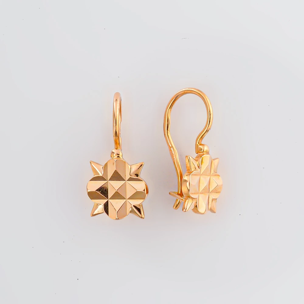 Серьги из красного золота 583 пробы