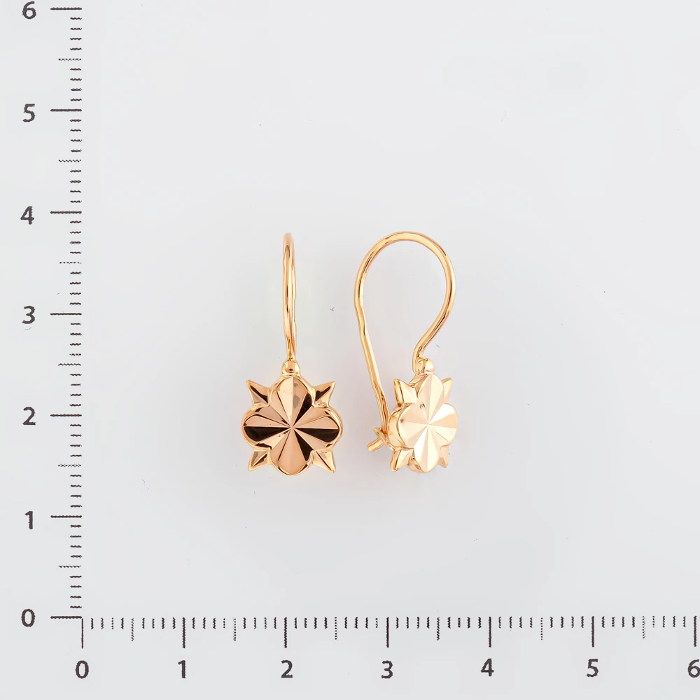 Серьги из красного золота 583 пробы