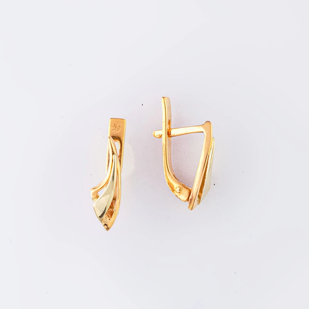 Серьги из красного золота 585 пробы