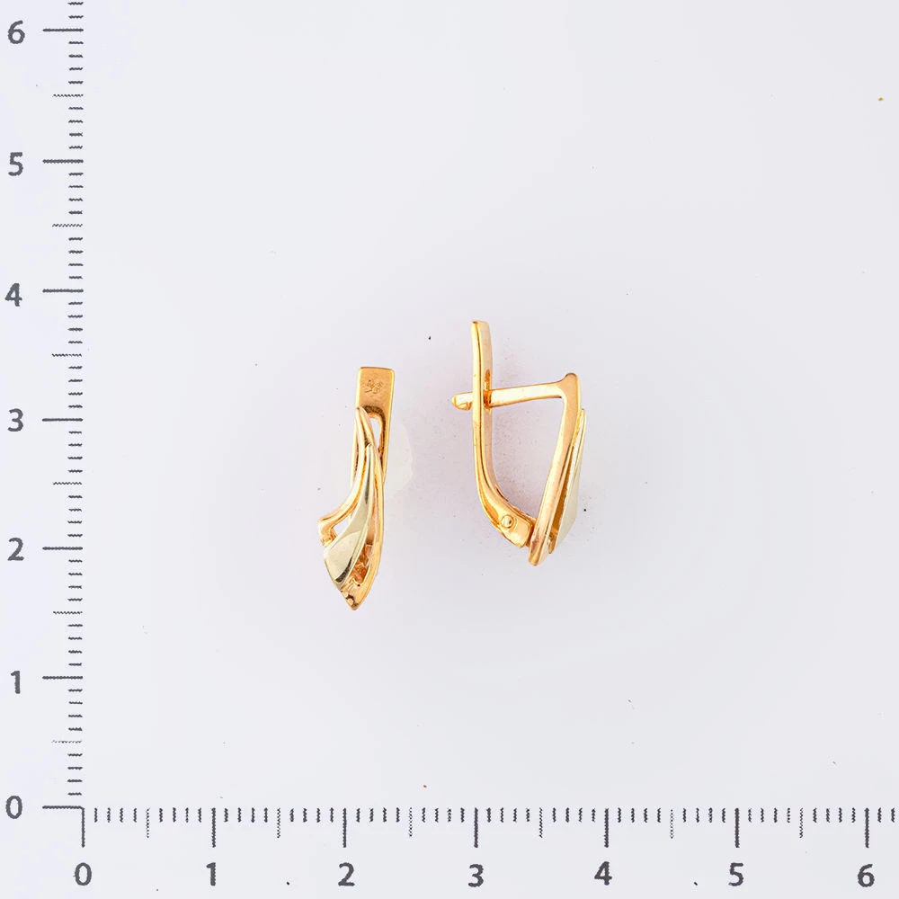 Серьги из красного золота 585 пробы