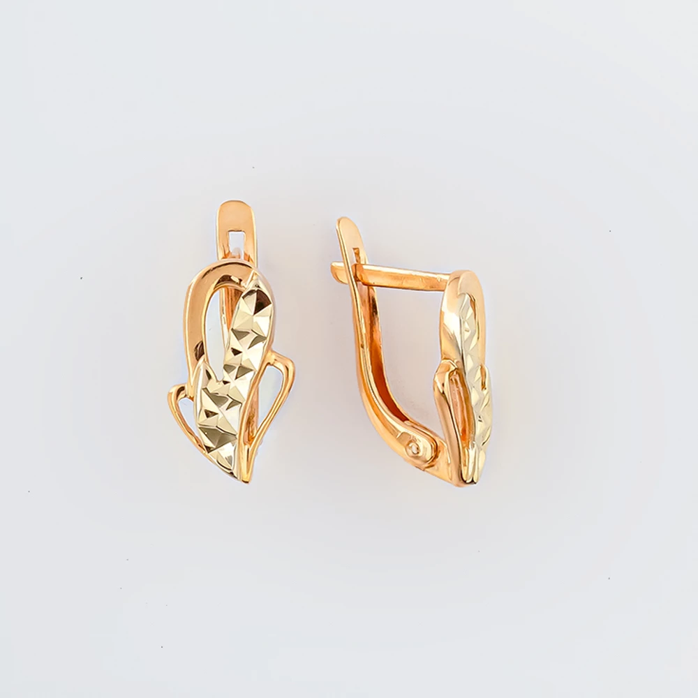 Серьги из красного золота 585 пробы