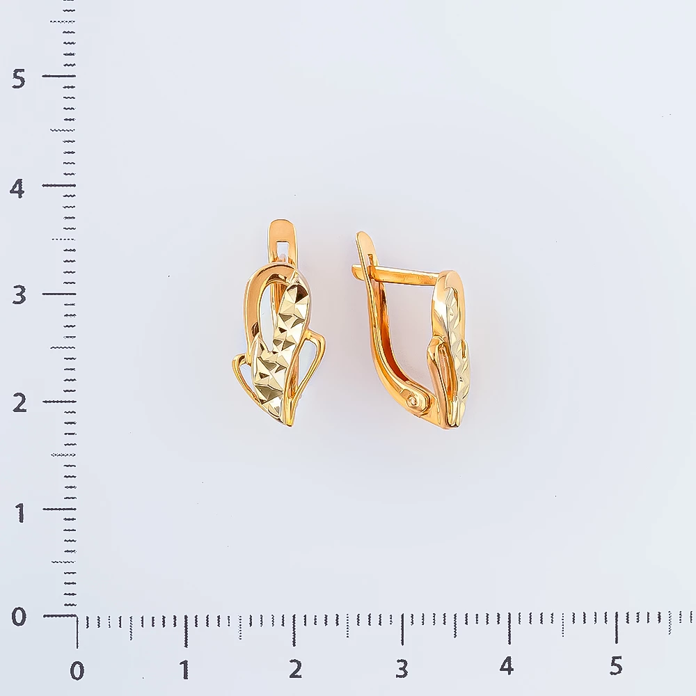 Серьги из красного золота 585 пробы