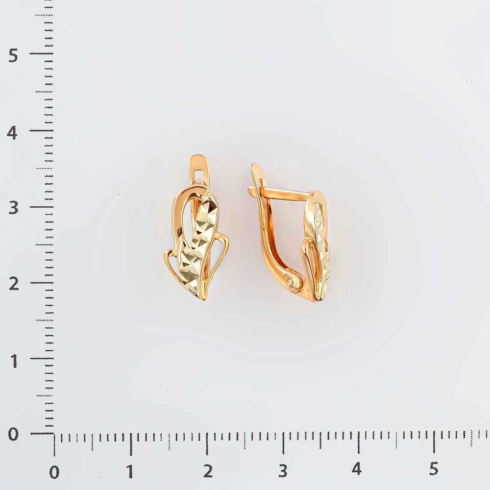 Серьги из красного золота 585 пробы
