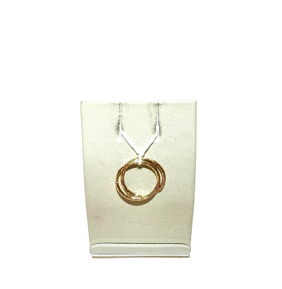 Серьги конго из красного золота 585 пробы