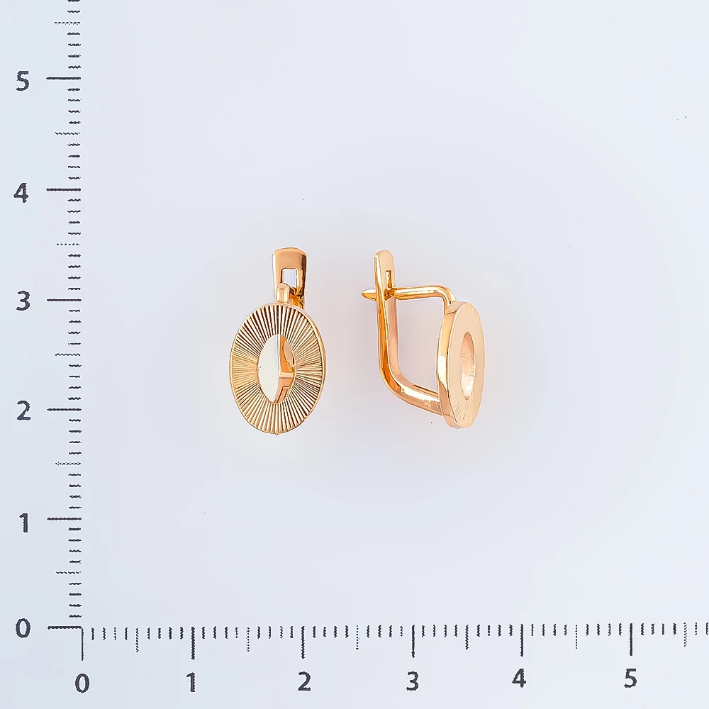 Серьги из красного золота 585 пробы