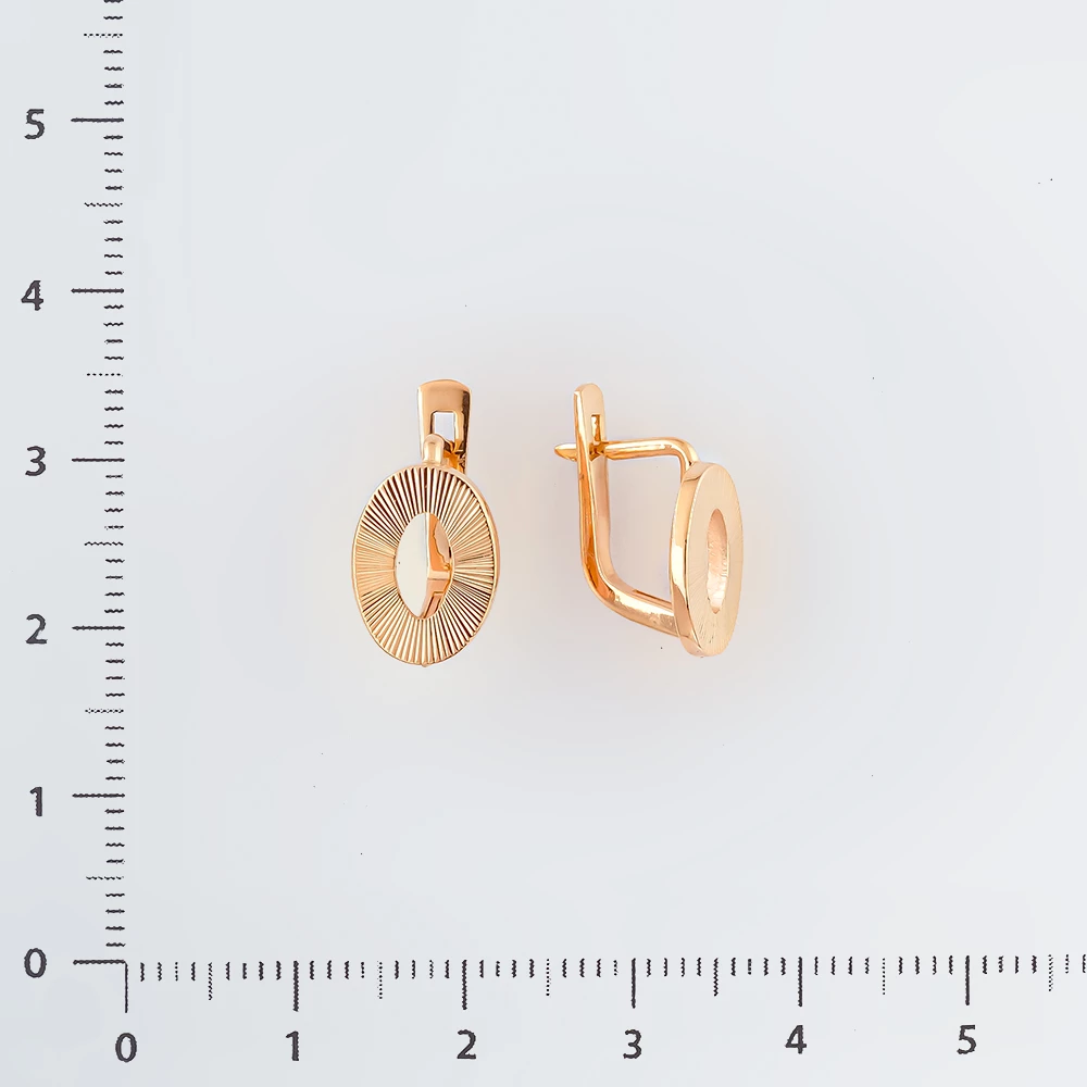 Серьги из красного золота 585 пробы
