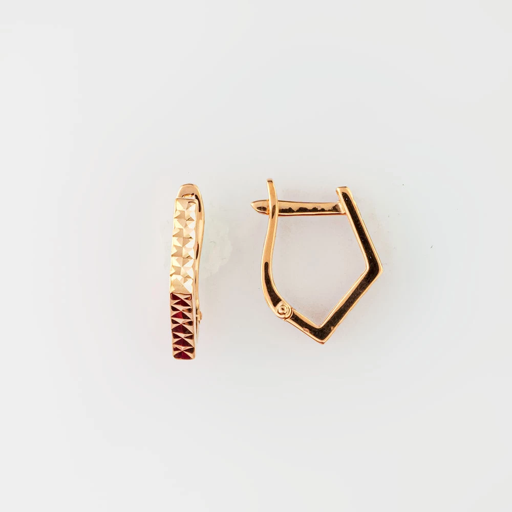 Серьги из красного золота 585 пробы