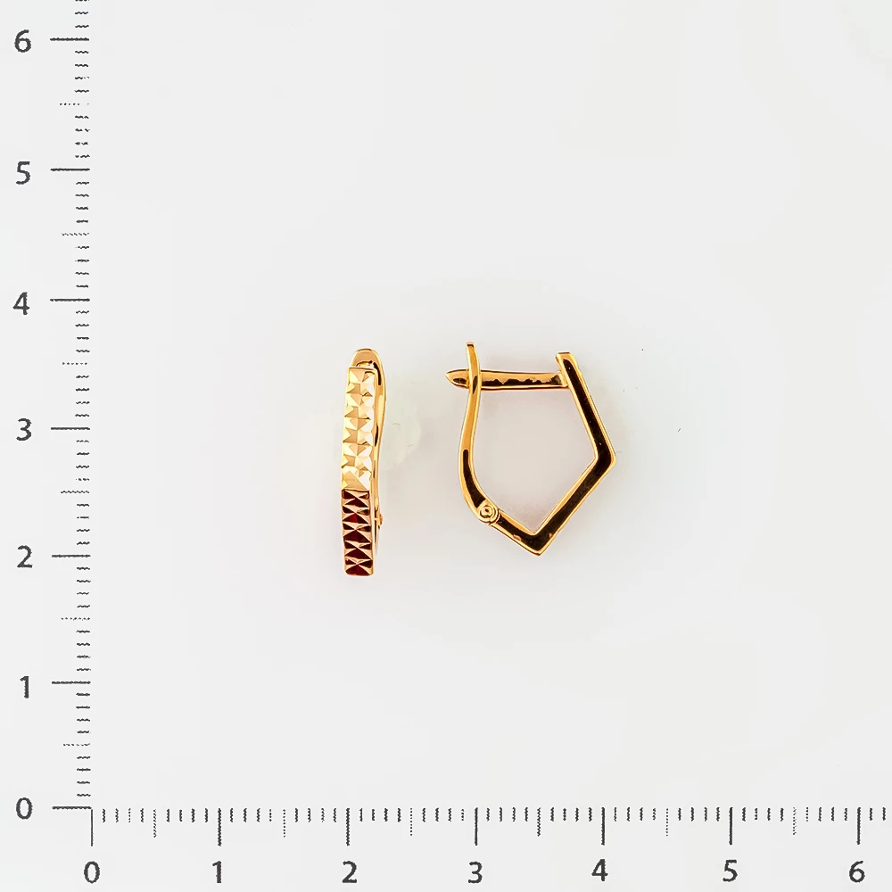 Серьги из красного золота 585 пробы