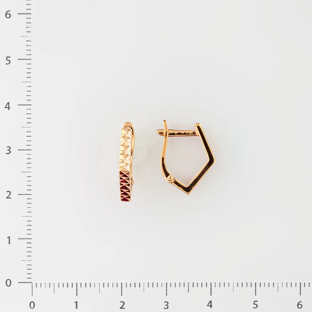 Серьги из красного золота 585 пробы