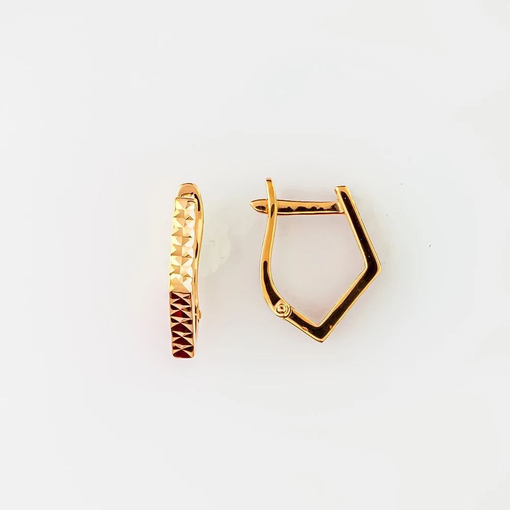 Серьги из красного золота 585 пробы