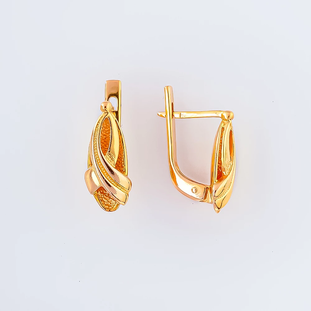 Серьги из красного золота 583 пробы