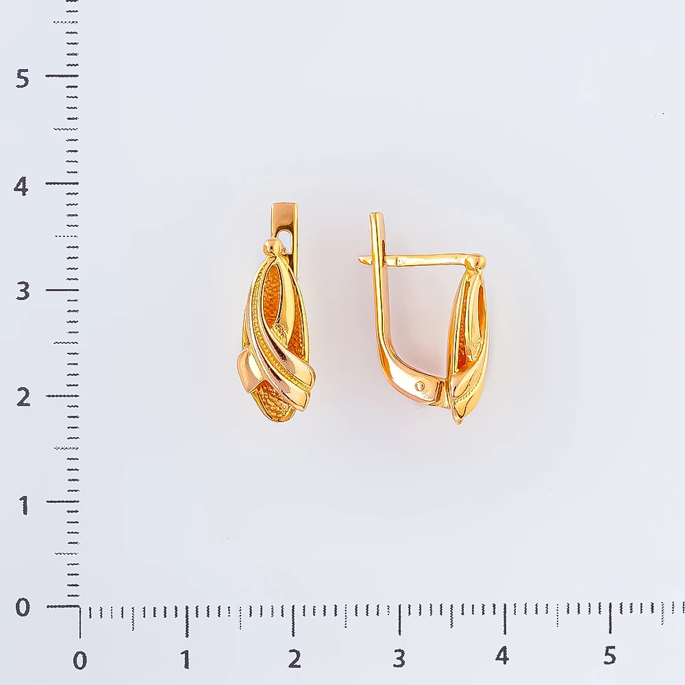 Серьги из красного золота 583 пробы