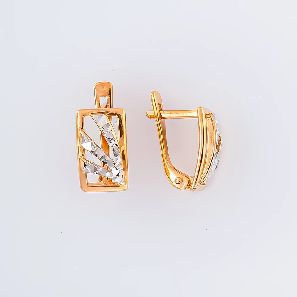 Серьги из красного золота 585 пробы