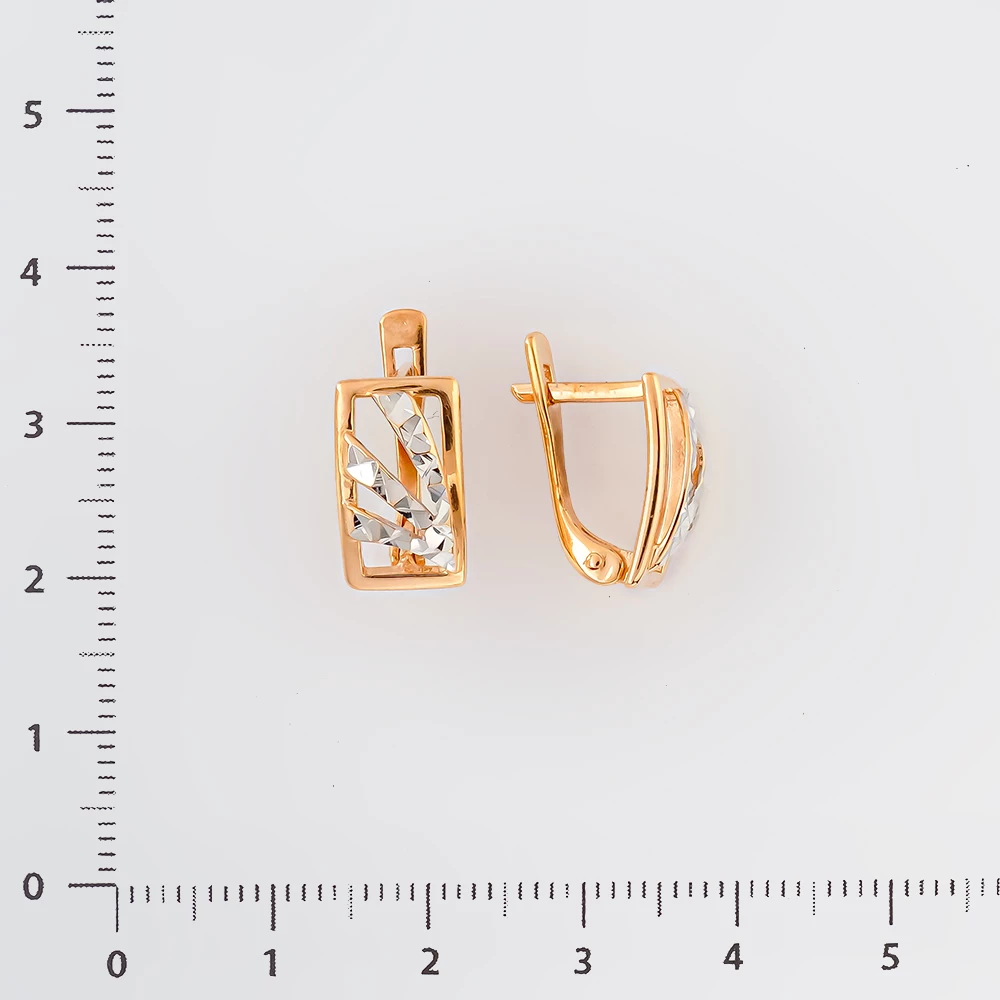 Серьги из красного золота 585 пробы