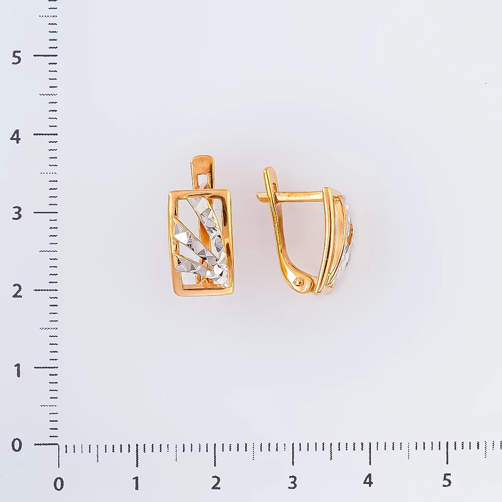 Серьги из красного золота 585 пробы