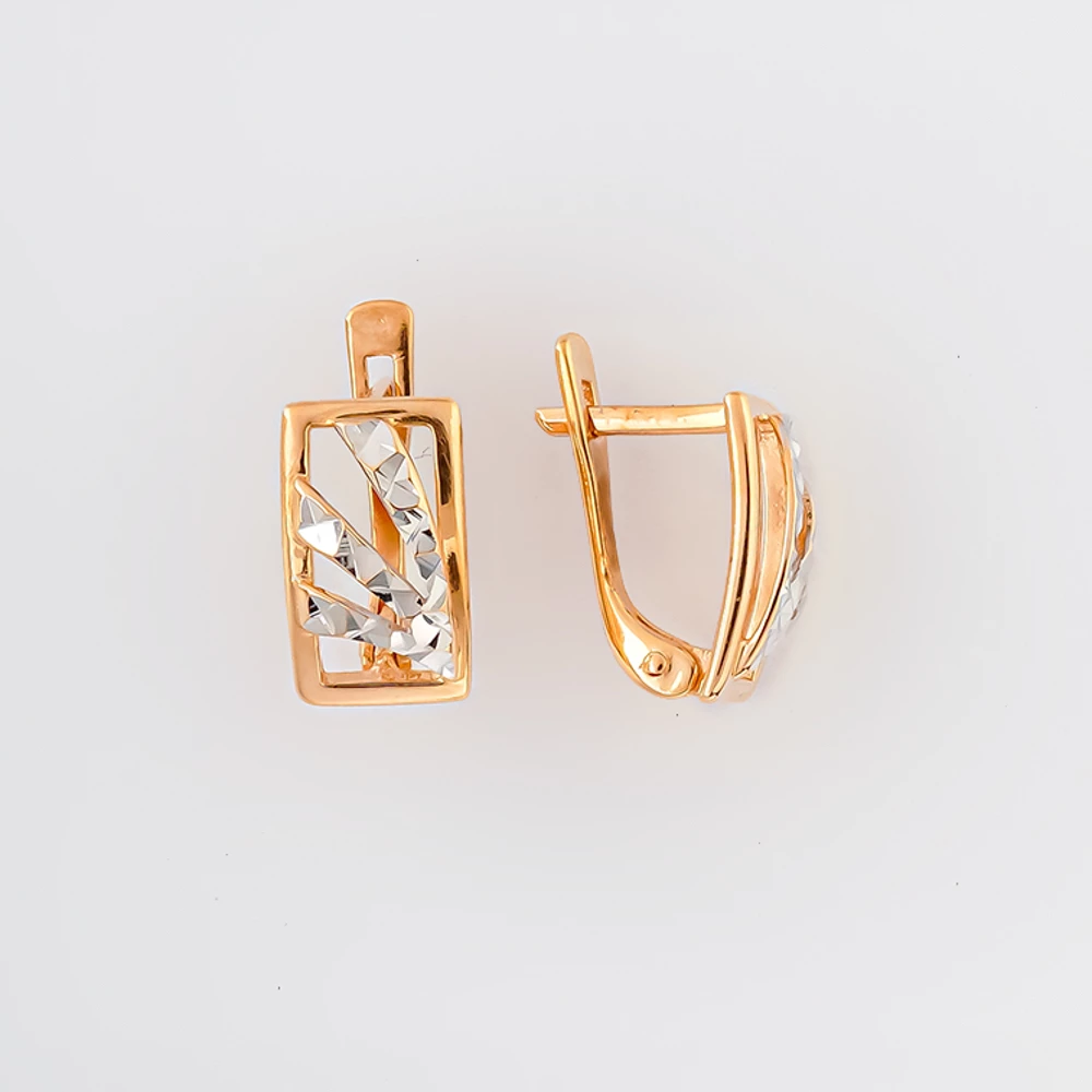 Серьги из красного золота 585 пробы