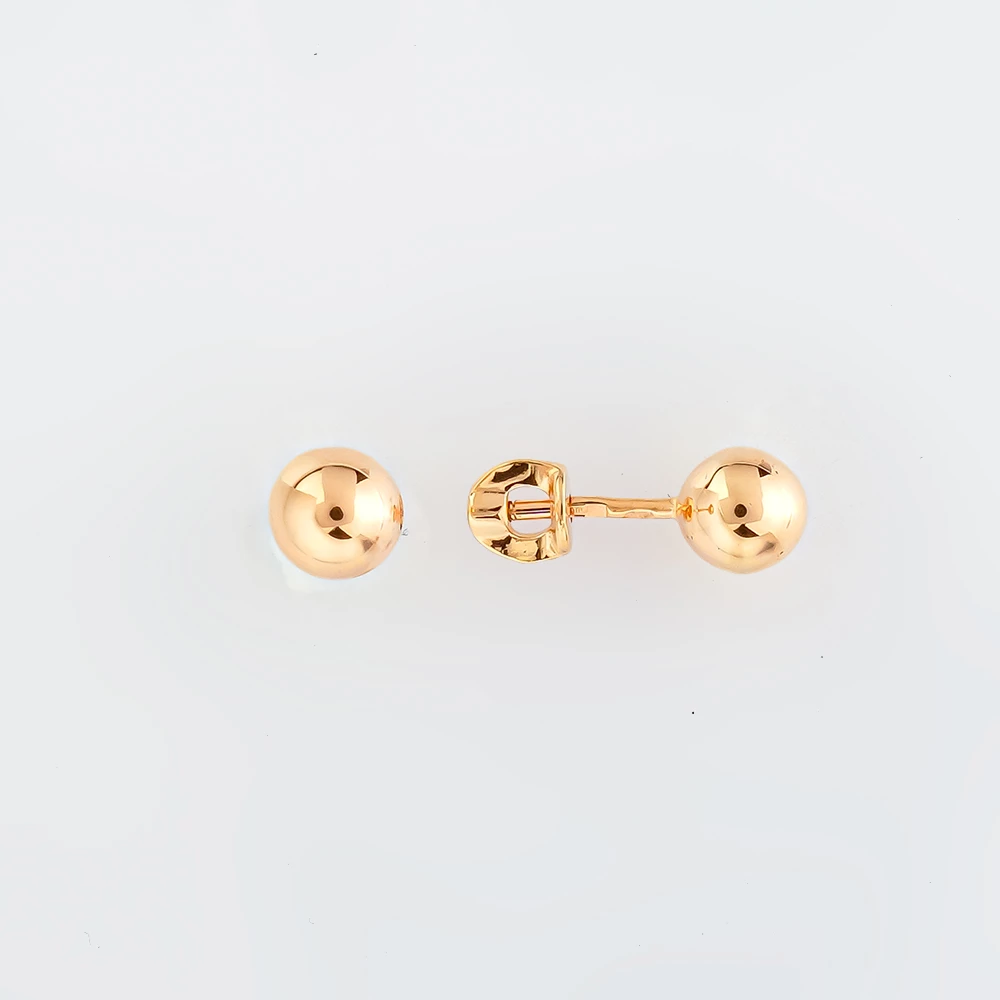 Серьги из красного золота 585 пробы