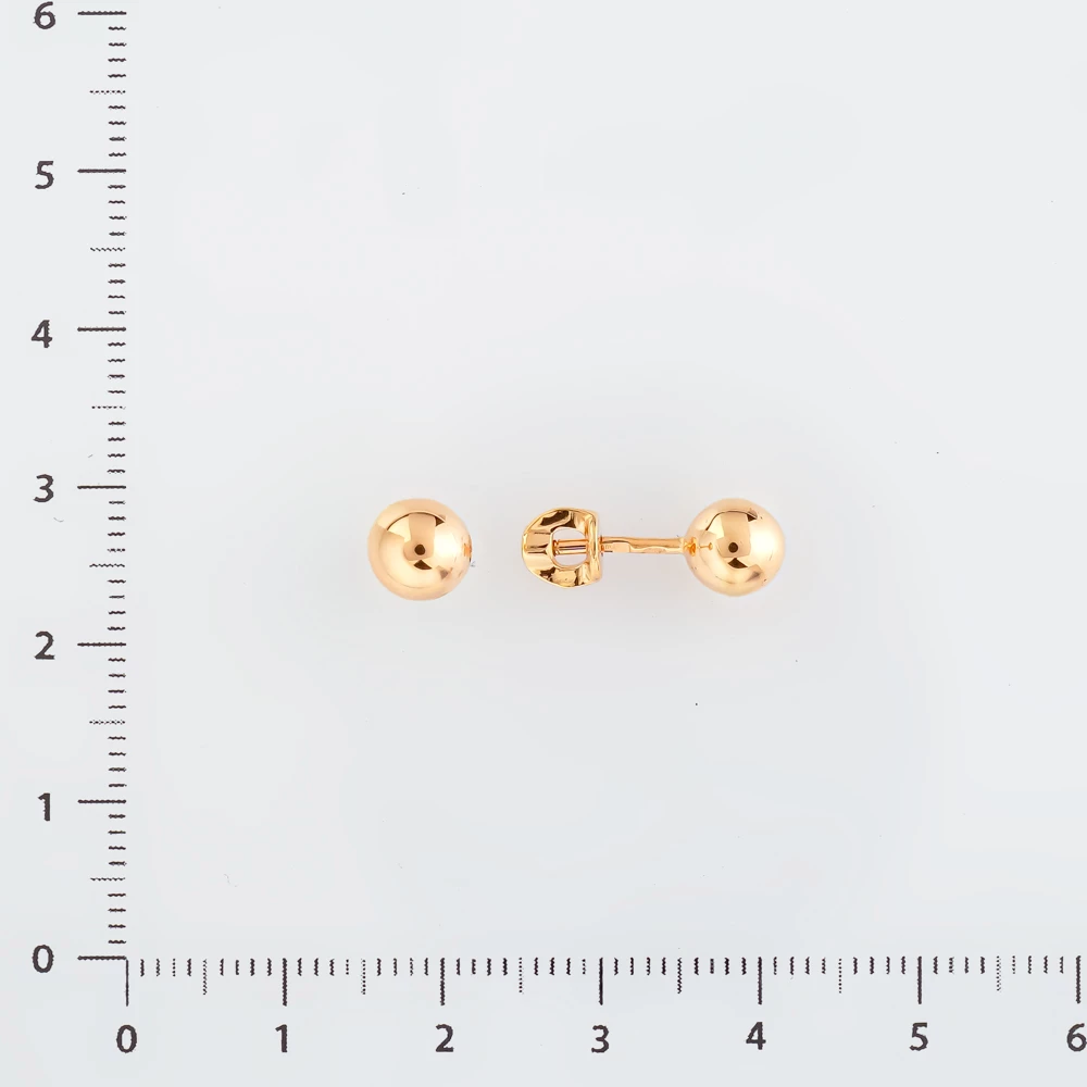 Серьги из красного золота 585 пробы