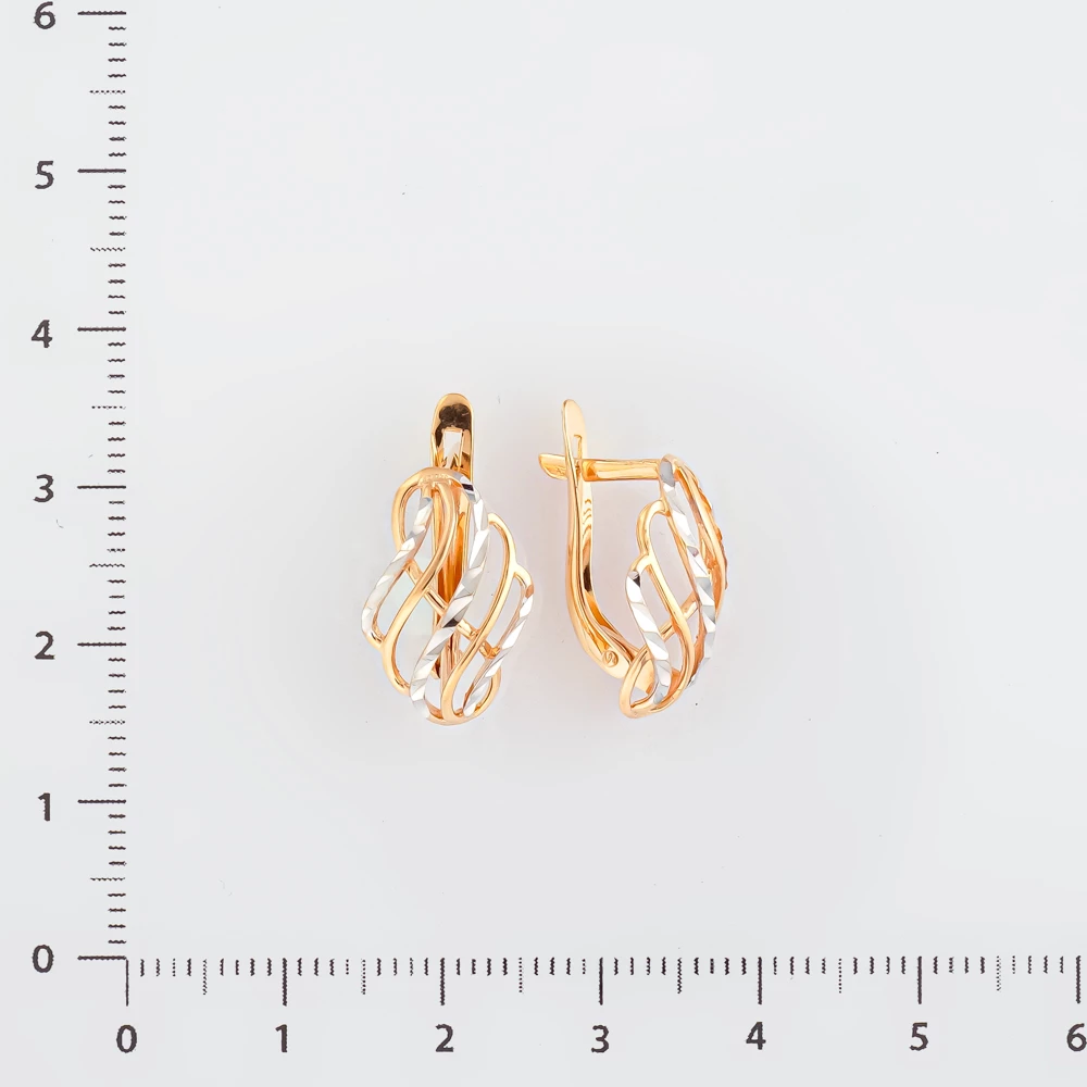 Серьги из красного золота 585 пробы