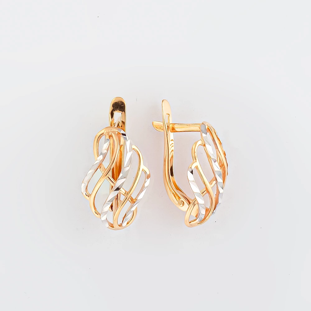 Серьги из красного золота 585 пробы