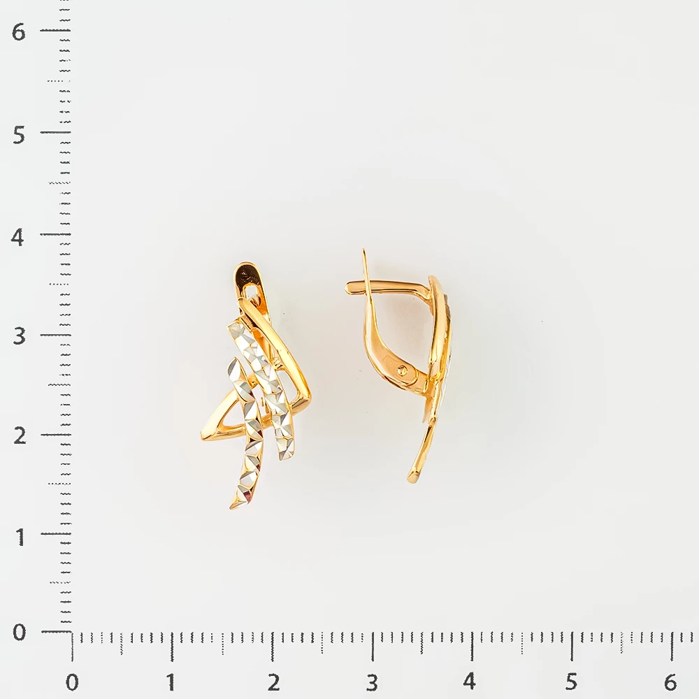 Серьги из красного золота 585 пробы