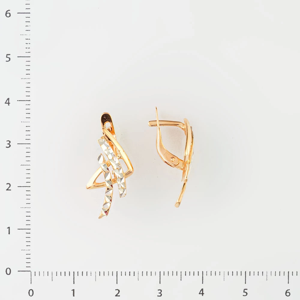 Серьги из красного золота 585 пробы