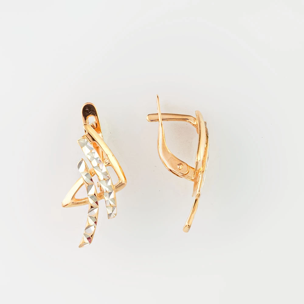 Серьги из красного золота 585 пробы