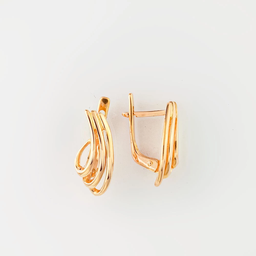 Серьги из красного золота 585 пробы