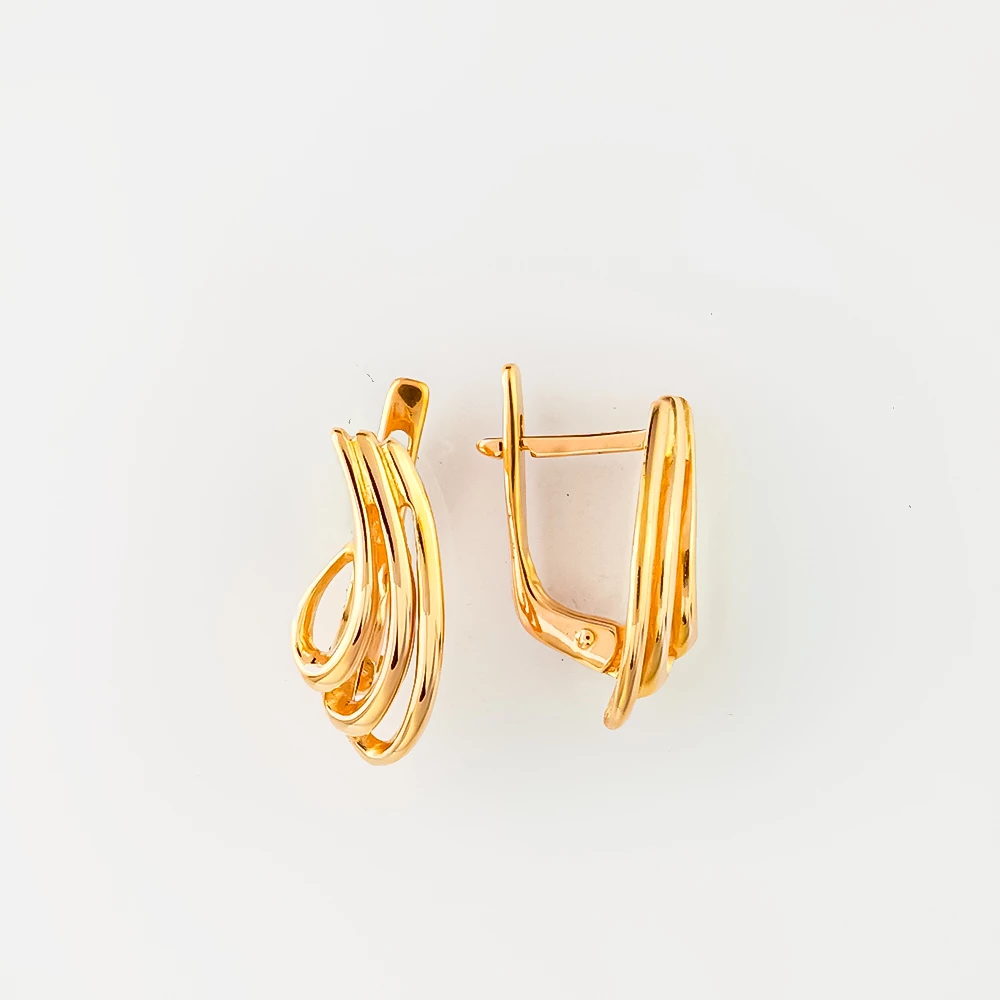 Серьги из красного золота 585 пробы