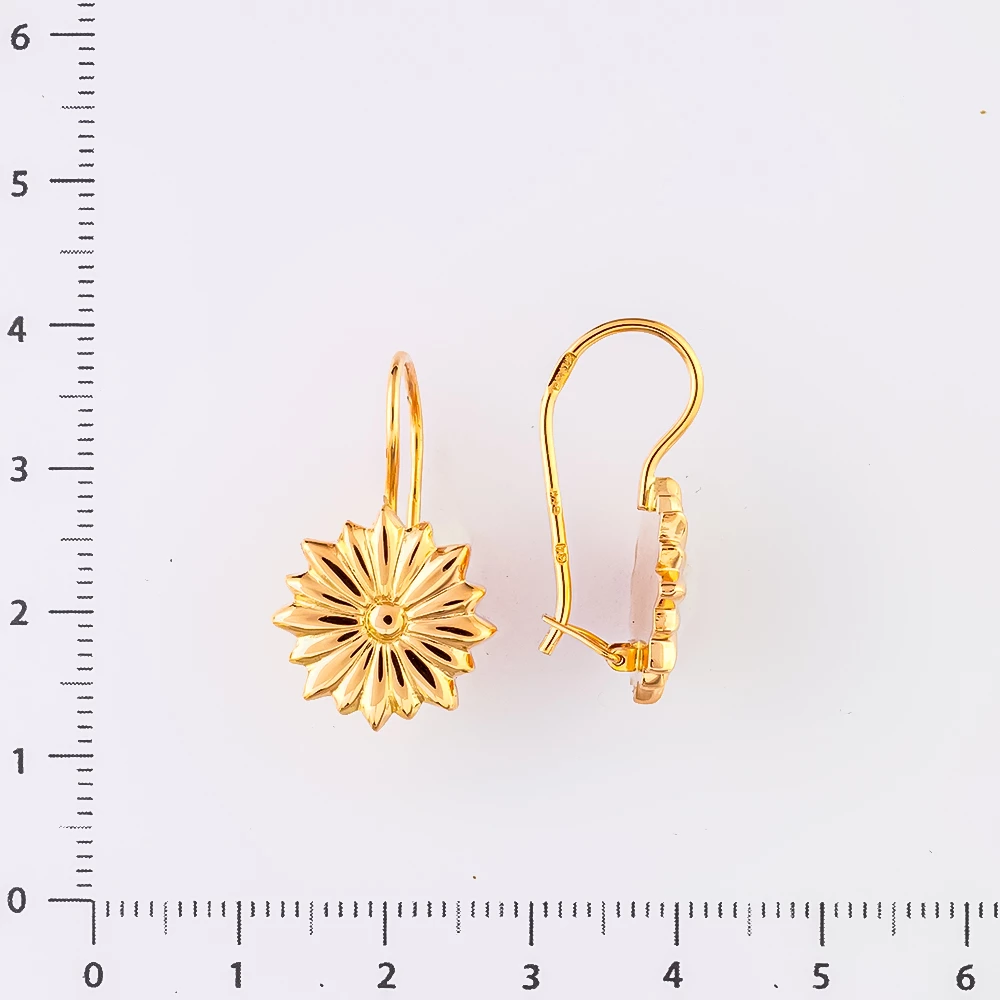 Серьги из красного золота 583 пробы