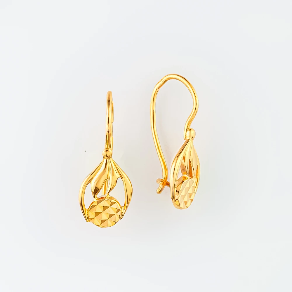 Серьги из красного золота 583 пробы