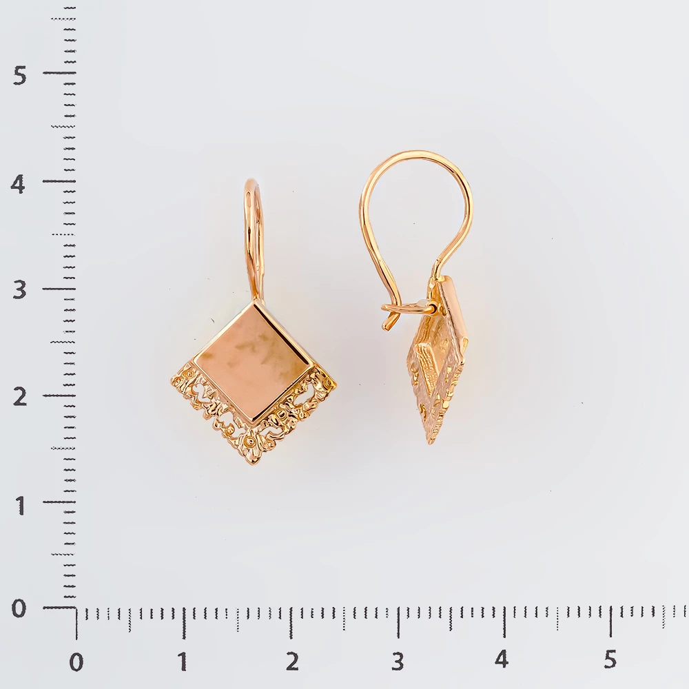 Серьги из красного золота 583 пробы