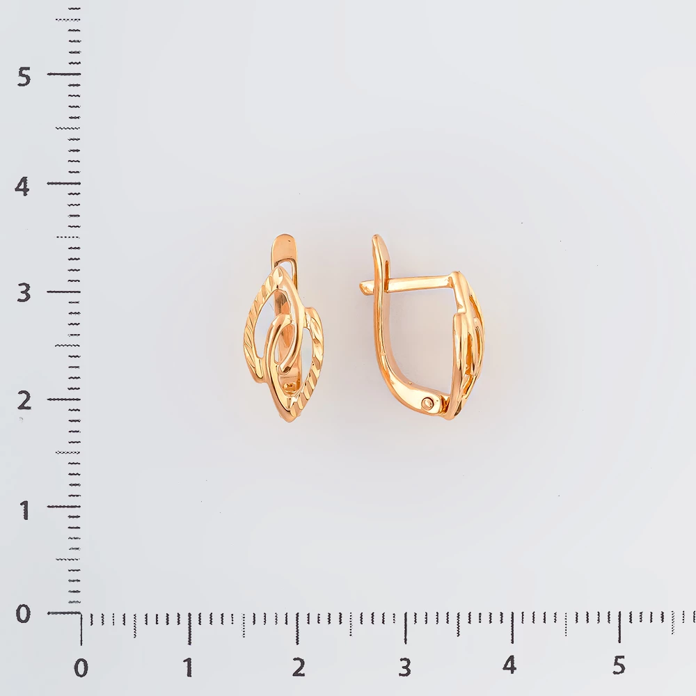 Серьги из красного золота 585 пробы