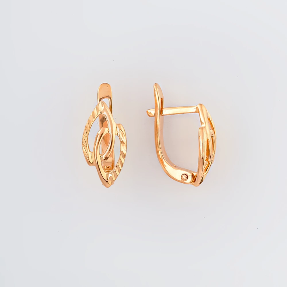 Серьги из красного золота 585 пробы