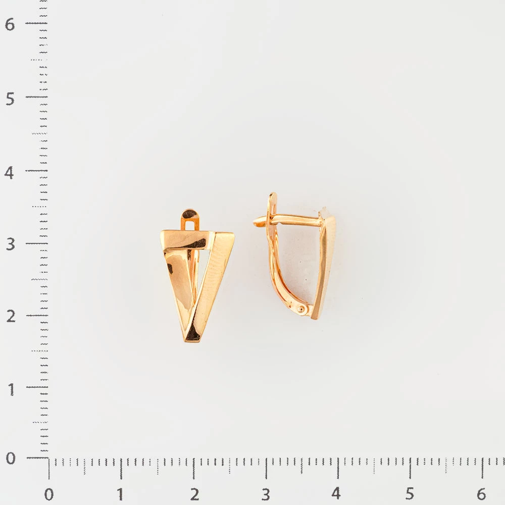 Серьги из красного золота 585 пробы