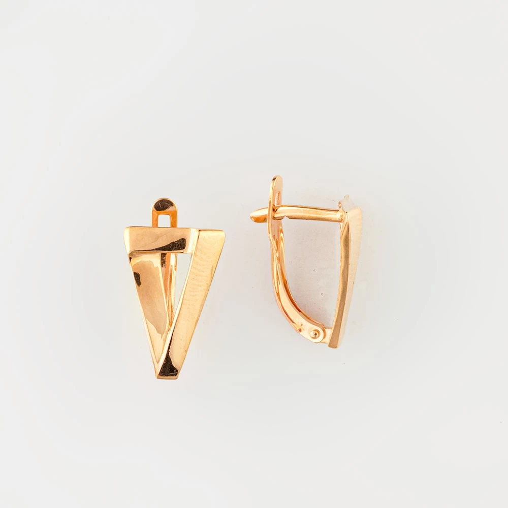 Серьги из красного золота 585 пробы