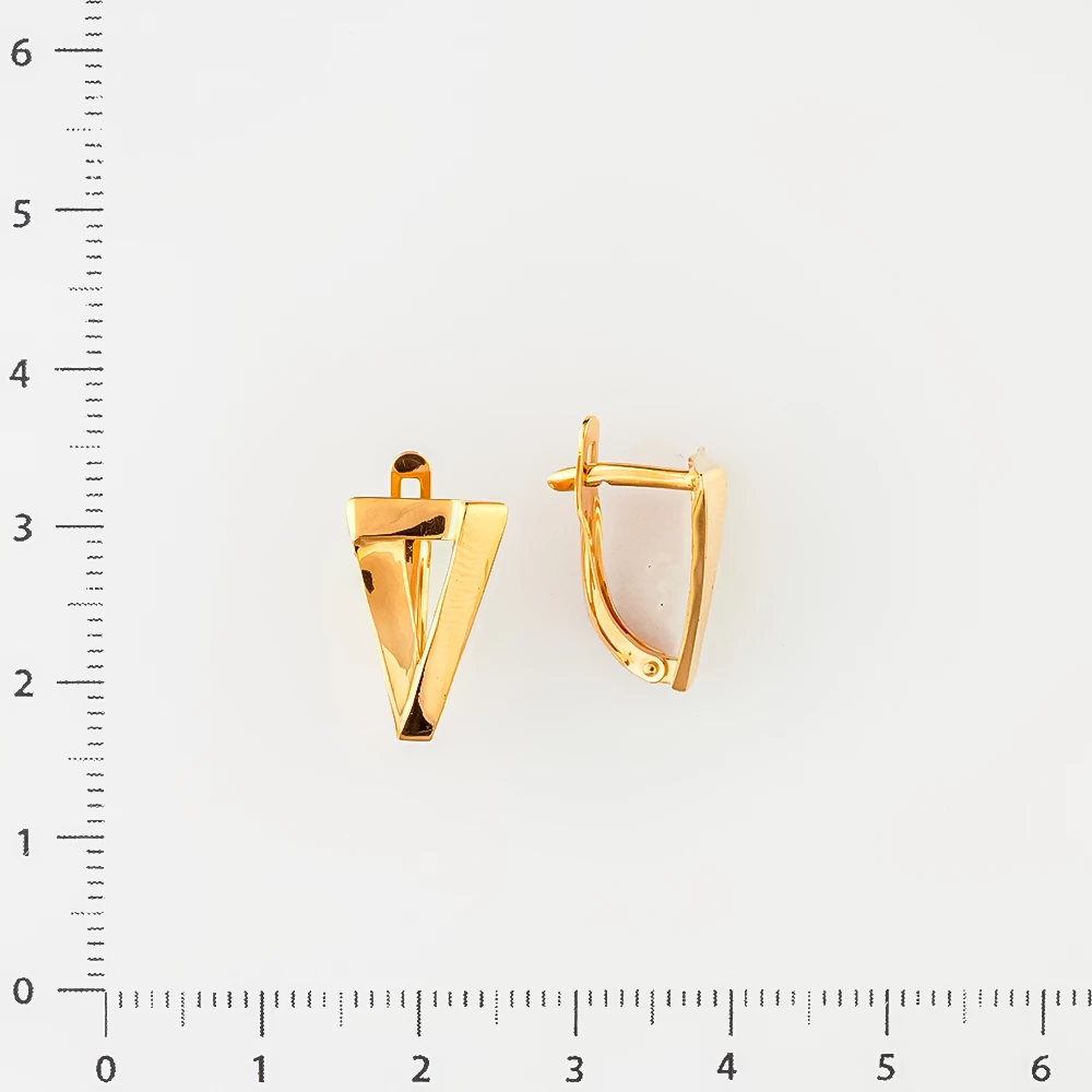 Серьги из красного золота 585 пробы