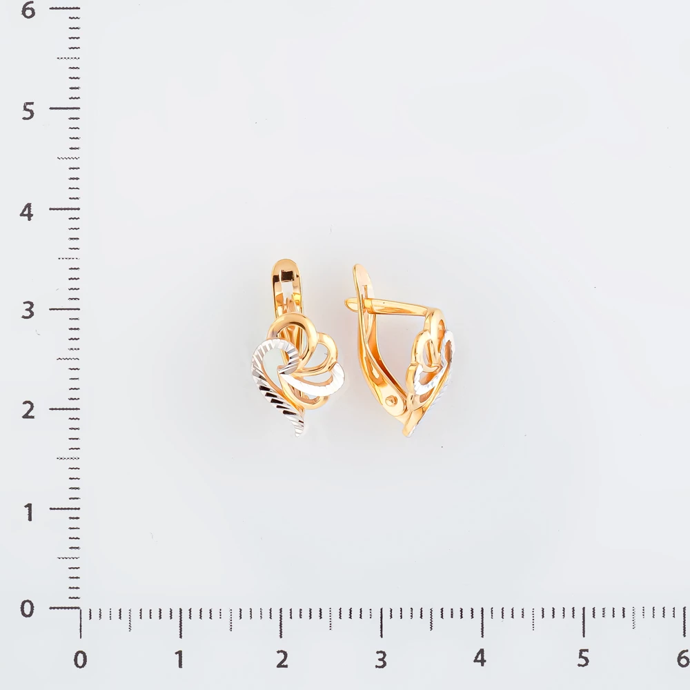 Серьги из красного золота 585 пробы