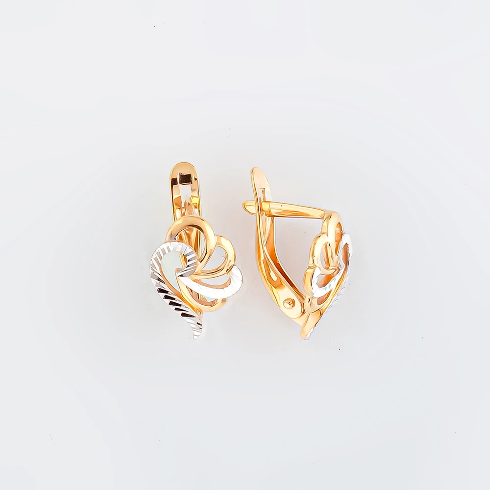 Серьги из красного золота 585 пробы